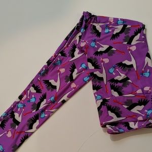 LulaRoe Stork One Size Leggings